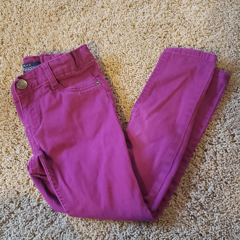 Children's Place berry adj waist jeggings